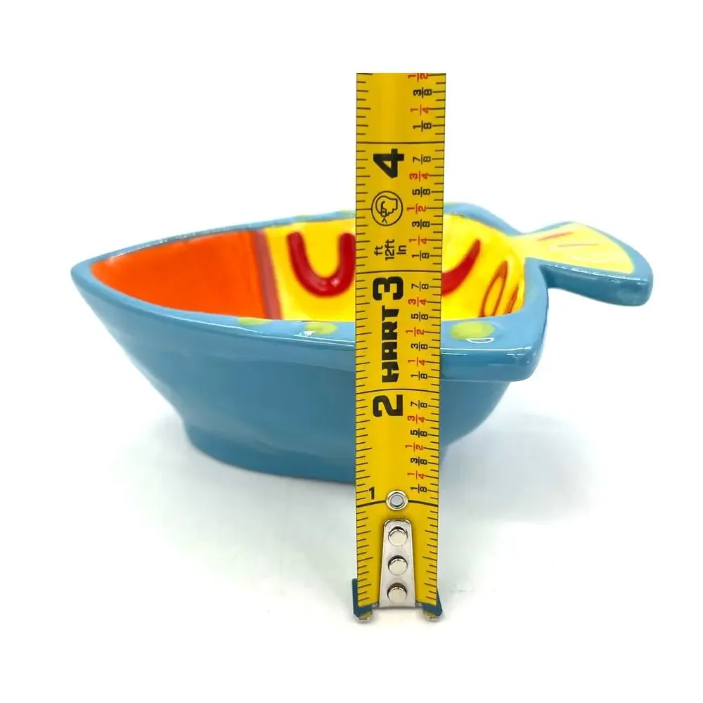 Boston Warehouse BW Ceramic Tropical Fish Bowl Dish Nautical Ocean